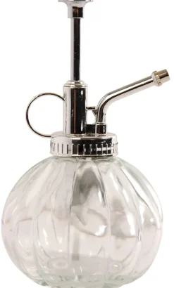 Dekorativer Pflanzensprüher aus Glas u. Kunststoff. Mit feinem Sprühnebel.