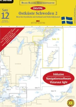 Delius Klasing Digitale Seekarte Satz 12 Ostküste Schweden