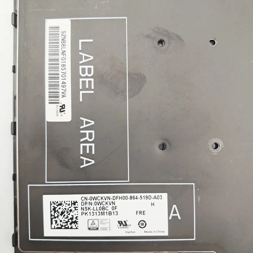 Dell Latitude E5570 Tastatur Keyboard AZERTY PK1313M1B13 0WCKVN