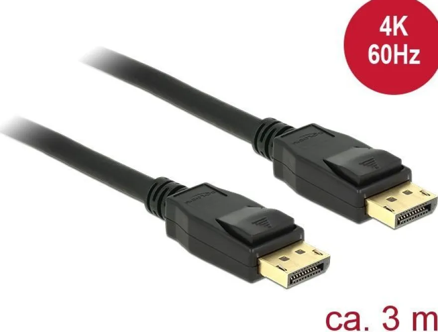 Delock Kabel Displayport 1.2 Stecker > Displayport Stecker 4K 3 m