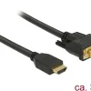 Delock Kabel DVI 24 + 1 Stecker > HDMI-A Stecker 3,0 m