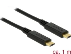 Delock Kabel USB 3.1 Gen 2 USB Type-C? St. > USB Type-C? St. E-Marker 1m schwarz