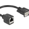 Delock Seriell RS-232/422/485 Adapter DB9 Buchse zu RJ45 Buchse