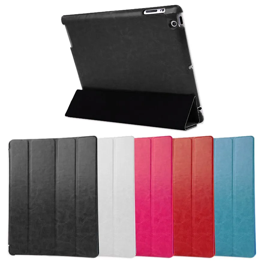 Deluxe Hülle iPad 2 3 4 Cover Case Schutz Tasche Etui Aufstellbar Ständer Pink