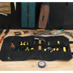 Denifiter Werkzeug Rolltasche aus gewachstem Segeltuch, strapazierfähig