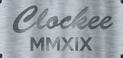 Designer Tischuhr Movie Player Projektor aus Metall