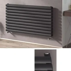 Design Paneelheizkörper horizontal Forte anthrazit Heizkörper Badheizkörper