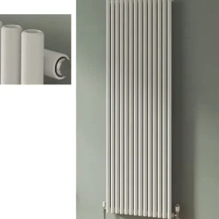 Design Röhrenradiator Espacio vertikal weiss Röhrenheizkörper Heizwand Heizung