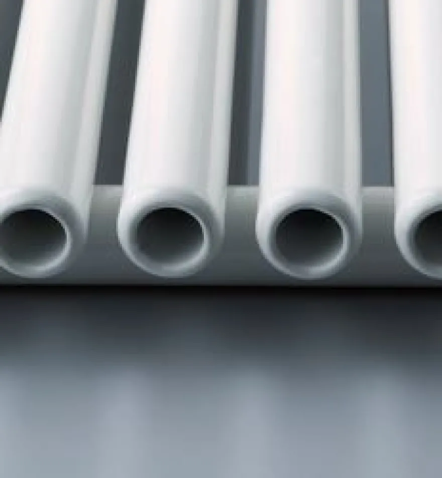 Design Röhrenradiator Espacio vertikal weiss Röhrenheizkörper Heizwand Heizung