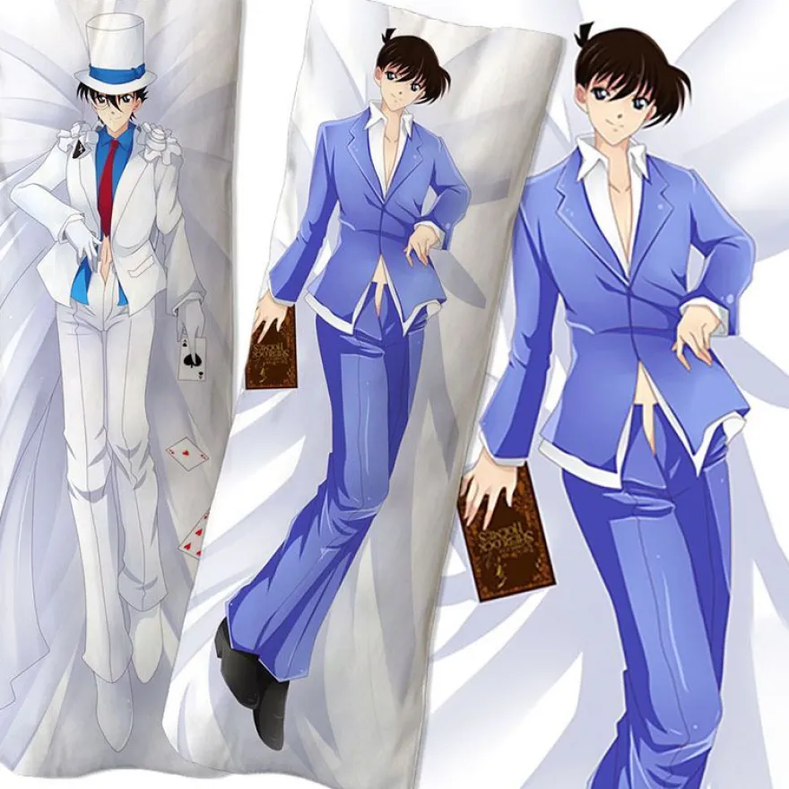 Detective Conan Long Throw Kissenbezug Doppelseitig Puppe Kissen Cover Bettwäsche