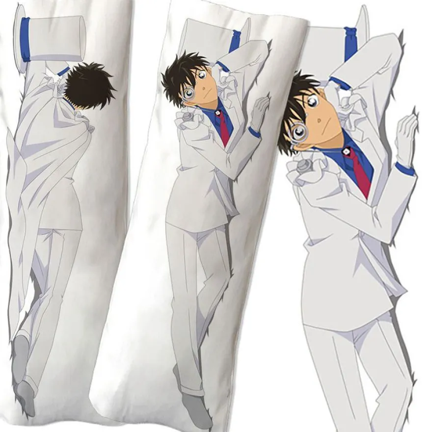 Detective Conan Long Throw Kissenbezug Doppelseitig Puppe Kissen Cover Bettwäsche