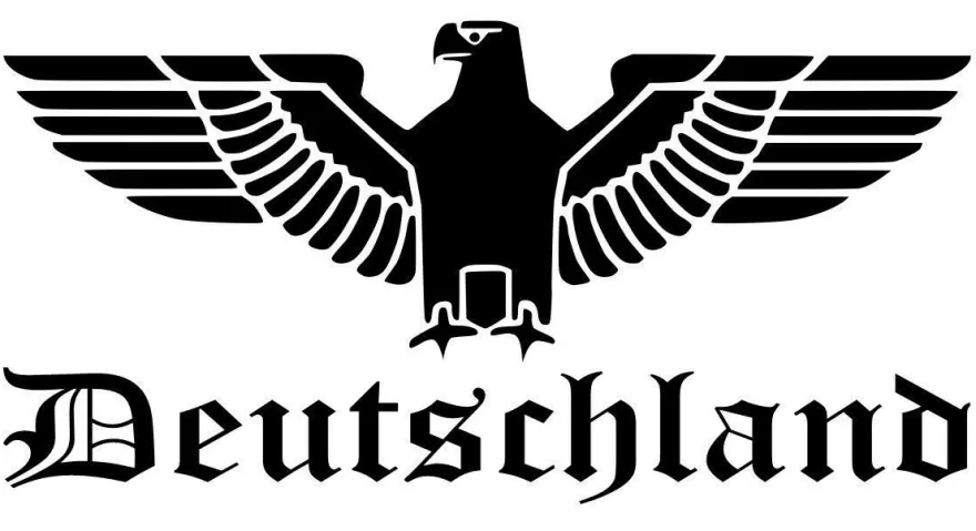 Deutscher Reichsadler Auto Aufkleber Adler für Ihre Heckscheibe