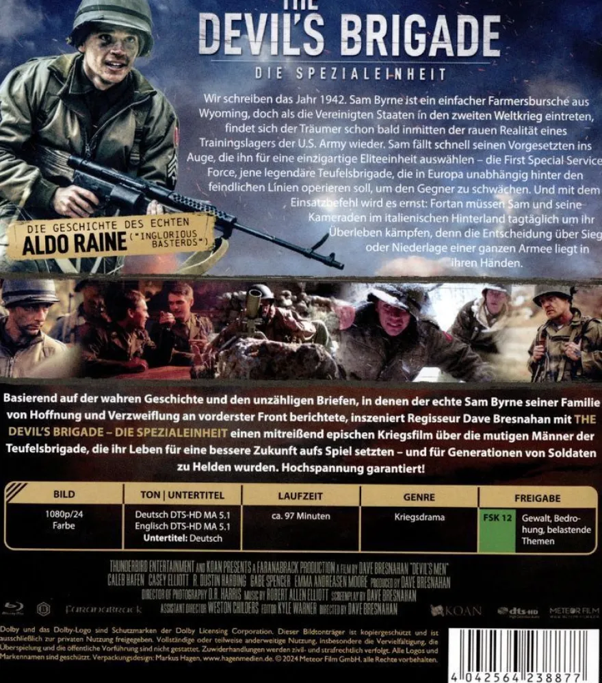 Devils Brigade, The (BR) Min: 97/DD5.1/WS - ALIVE AG - (Blu
