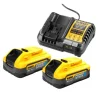 DEWALT Akku-Kit (2x 18V/5Ah PS plus DCB1104)