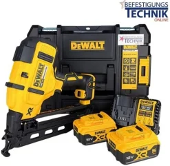 DeWALT Akku Nagler Stiftnagler Stauchkopfnagler DCN660P2 18V 2x5,0 Ah 32-64mm 20° BR