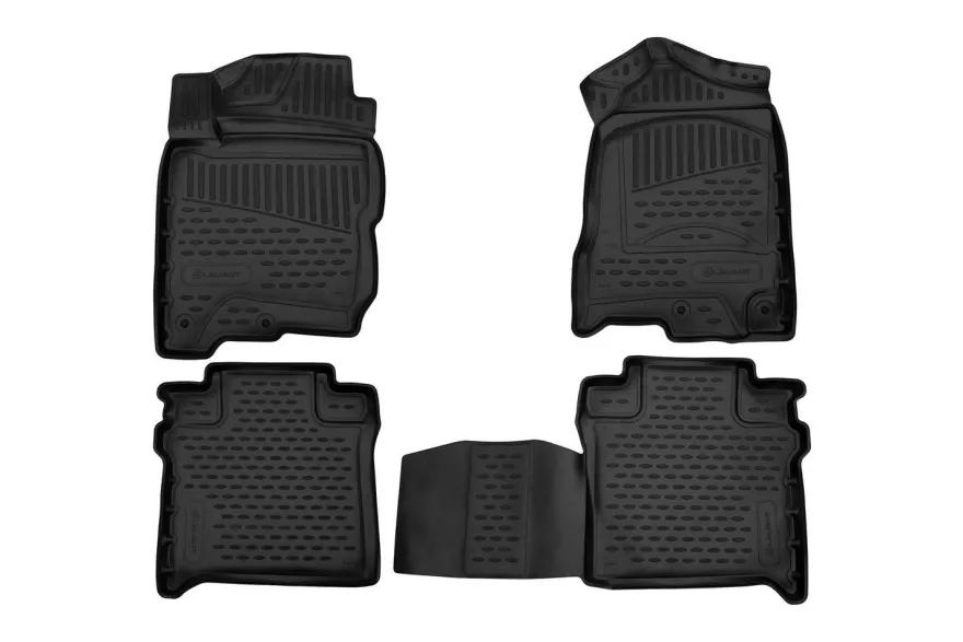 3D Gummimatten Fussmatten fur NISSAN Titan XD Crew Cab 2016-2018 pick-up, 4 tlg