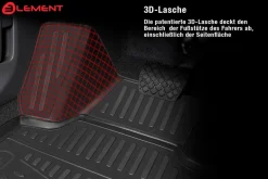 3D Gummimatten Fussmatten fur NISSAN Titan XD Crew Cab 2016-2018 pick-up, 4 tlg