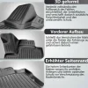 3D Gummimatten Fussmatten LEXUS RX 350 2009-2012 4tlg