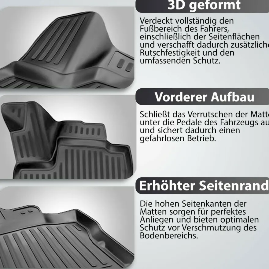3D Gummimatten Fussmatten LEXUS RX 350 2009-2012 4tlg
