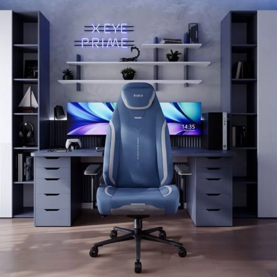 DIABLO Gaming-Sessel aus Stoff X. EYE PRIME Normal Size Meta Ocean