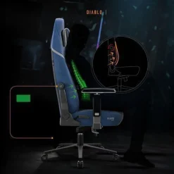 DIABLO Gaming-Sessel aus Stoff X. EYE PRIME Normal Size Meta Ocean