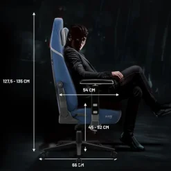 DIABLO Gaming-Sessel aus Stoff X. EYE PRIME Normal Size Meta Ocean