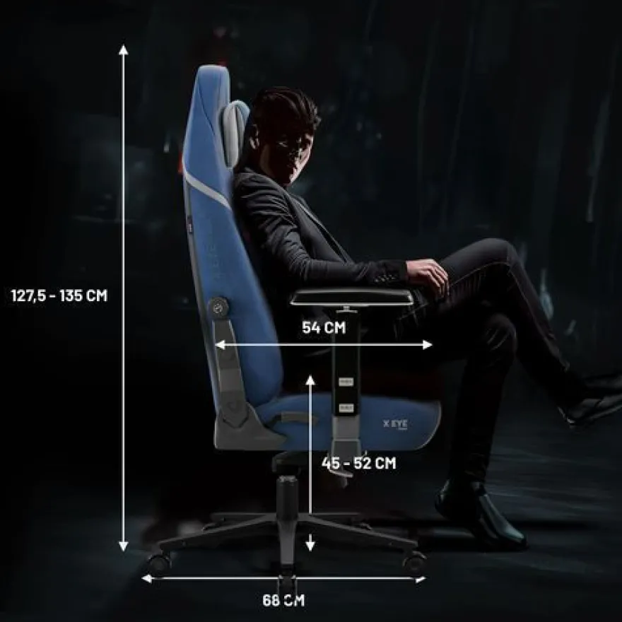 DIABLO Gaming-Sessel aus Stoff X. EYE PRIME Normal Size Meta Ocean