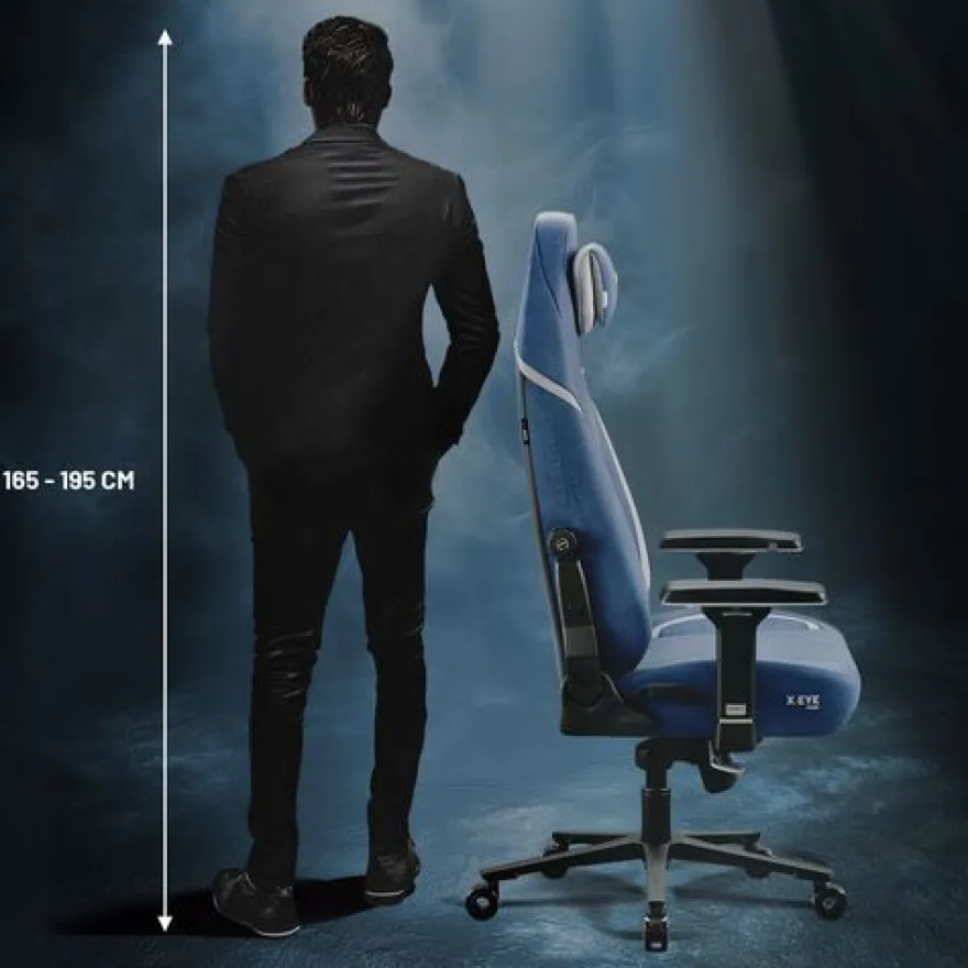 DIABLO Gaming-Sessel aus Stoff X. EYE PRIME Normal Size Meta Ocean