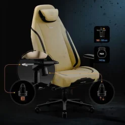Diablo X. Eye Prime Gaming Stuhl mit Kühlfunktion BürostuhlGröße Normal, Broken Gold