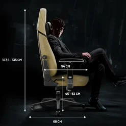 Diablo X. Eye Prime Gaming Stuhl mit Kühlfunktion BürostuhlGröße Normal, Broken Gold