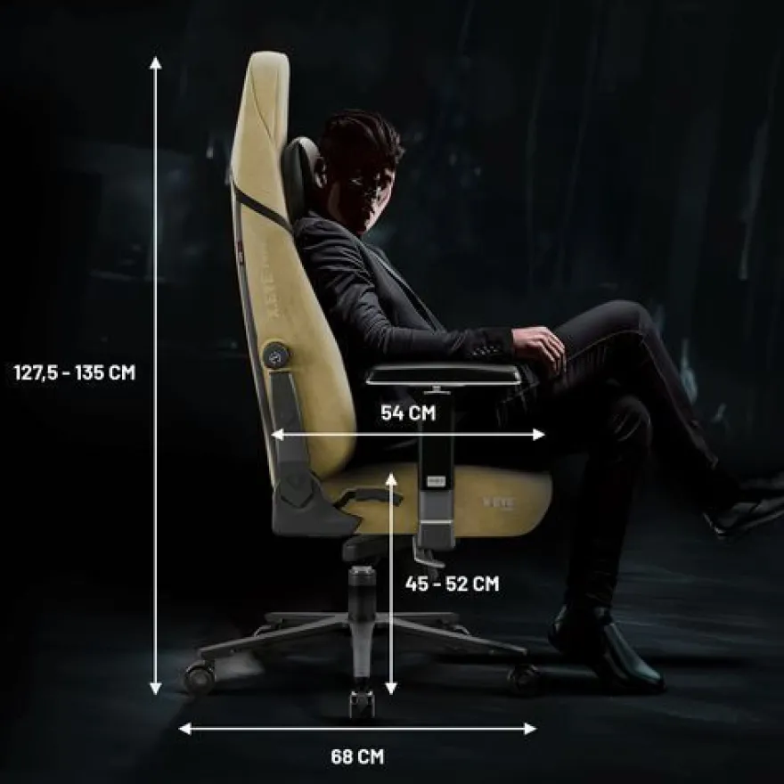 Diablo X. Eye Prime Gaming Stuhl mit Kühlfunktion BürostuhlGröße Normal, Broken Gold