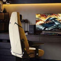 Diablo X. Eye Prime Gaming Stuhl mit Kühlfunktion BürostuhlGröße Normal, Broken Gold