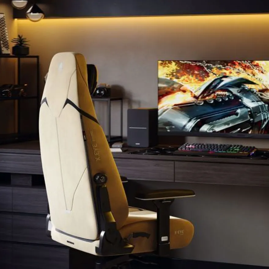 Diablo X. Eye Prime Gaming Stuhl mit Kühlfunktion BürostuhlGröße Normal, Broken Gold