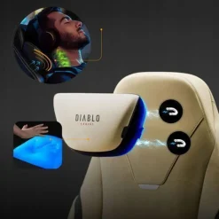 Diablo X. Eye Prime Gaming Stuhl mit Kühlfunktion BürostuhlGröße Normal, Broken Gold
