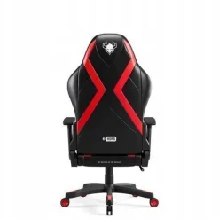 Diablo X-Horn Gaming Stuhl Bürostuhl Schreibtischstuhl Schwarz-Rot, Größe Small