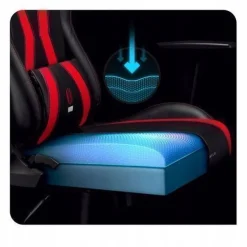 Diablo X-Horn Gaming Stuhl Bürostuhl Schreibtischstuhl Schwarz-Rot, Größe Small