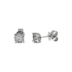 Diamantohrstecker Ohrstecker - 18K 750/- Weißgold - 0.49 ct