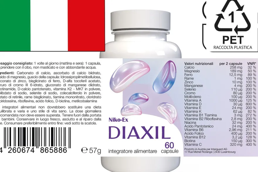 Diaxil - 180 Kapseln (3 x 60 Kapseln) - 3er Pack