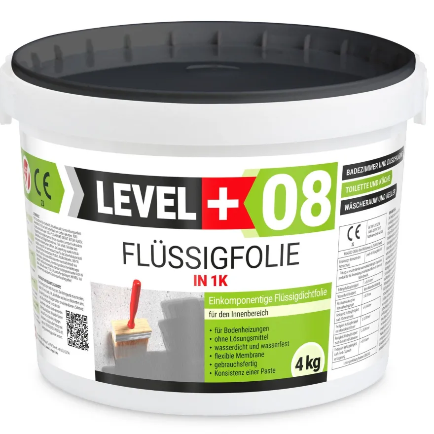 Dichtset Flüssigfolie 8kg Wassersperre Bad Dusche Dichtband Wasserdicht SET297