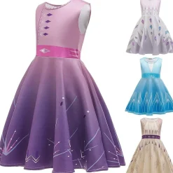 Die Eiskonigin Elsa Anna Prinzessin Halloween Kostume Madchen Party Kleider