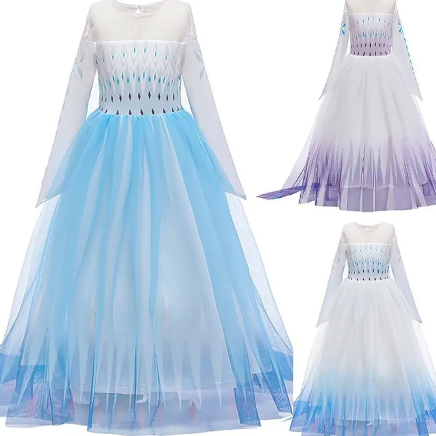 Die Eiskonigin Elsa Anna Prinzessin Halloween Kostume Madchen Party Kleider
