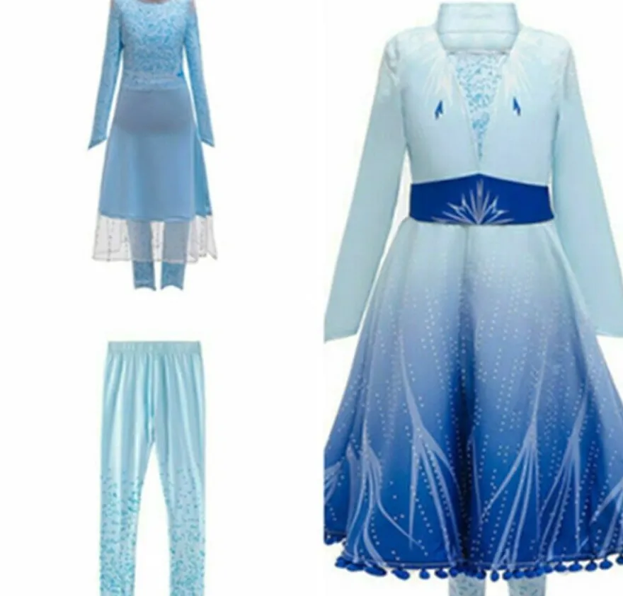 Die Eiskonigin Elsa Anna Prinzessin Halloween Kostume Madchen Party Kleider
