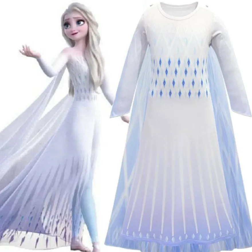 Die Eiskonigin Elsa Anna Prinzessin Halloween Kostume Madchen Party Kleider
