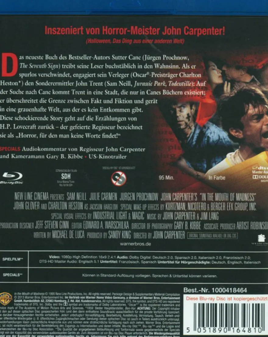 Die Mächte des Wahnsinns (Blu-ray) - PLAION GmbH 1000418464 - (Blu-ray Video / Thrill