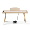 Digitales Klavier Piano Heimklavier Digital Keyboard 135cm Hellbraun