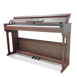 Digitales Klavier Piano Heimklavier Digital Keyboard 137cm Braun