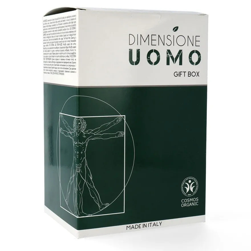 Dimensione UOMO Geschenk Box mit Rasiercreme, After Shave Balsam & Gesichts-/Augen