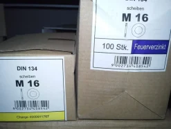 DIN 134 Scheiben fvz. Ø 17x30x3 für M 16 100 Stück