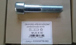 DIN 912 Zylinderschrauben mit Innensechskant, M 20 x 90 8.8 VZ 1 Stk