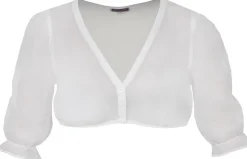 Dirndlbluse Schierling Puffarm ecru